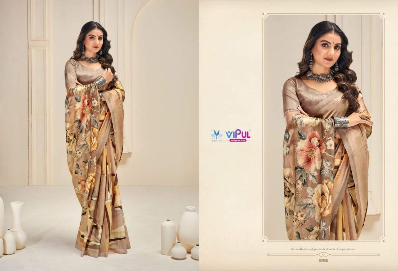 Vipul Saree: Vibrant Floral & Designer Printed Saree Collection