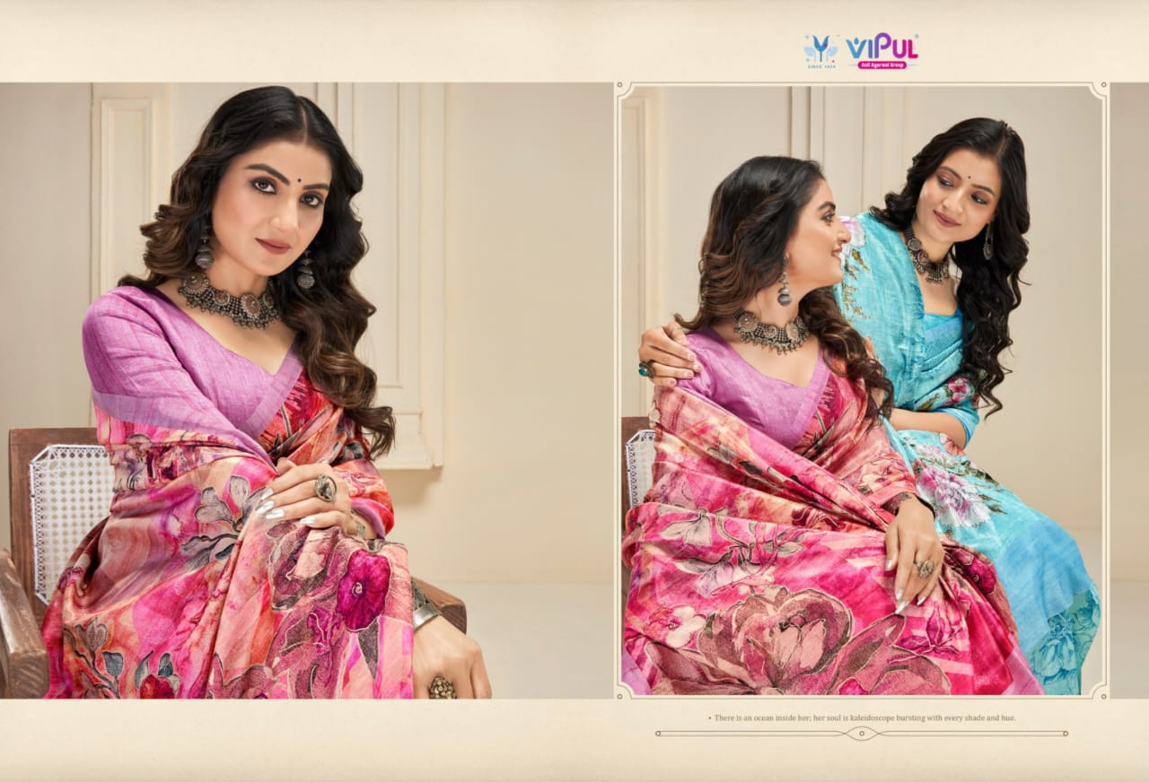 Vipul Saree: Vibrant Floral & Designer Printed Saree Collection