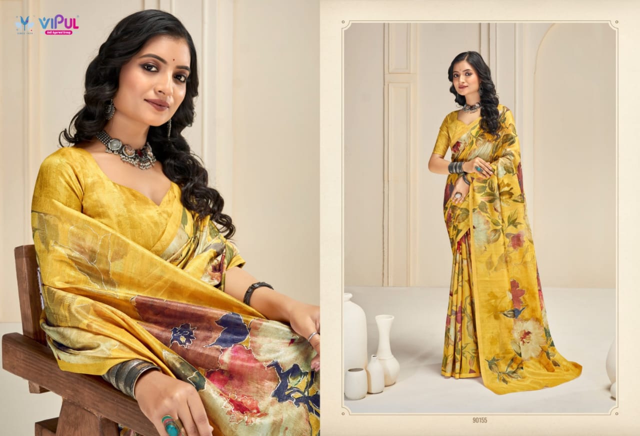 Vipul Saree: Vibrant Floral & Designer Printed Saree Collection