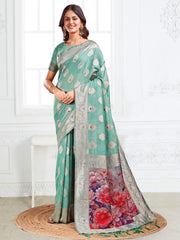 ASTITA: Elegant Floral Printed Silk Saree Collection