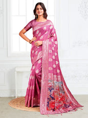 ASTITA: Elegant Floral Printed Silk Saree Collection