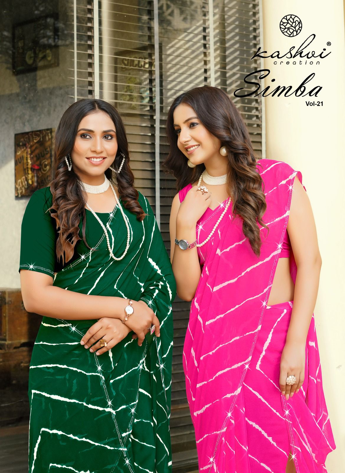 Kashvi Creation Georgette Lahariya Print offers a lightweight and elegant fabric choice