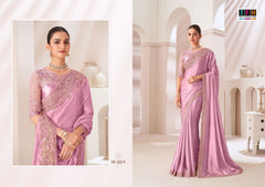 The Fashion Hub Sarees Are Highly Crafted With Satin Chiffon Fabric With Vibrant Color