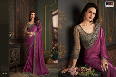 The Fashion Hub Sarees are Crafted With A Multiple Fabric With Vibrant Color