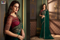 The Fashion Hub Sarees are Crafted With A Multiple Fabric With Vibrant Color
