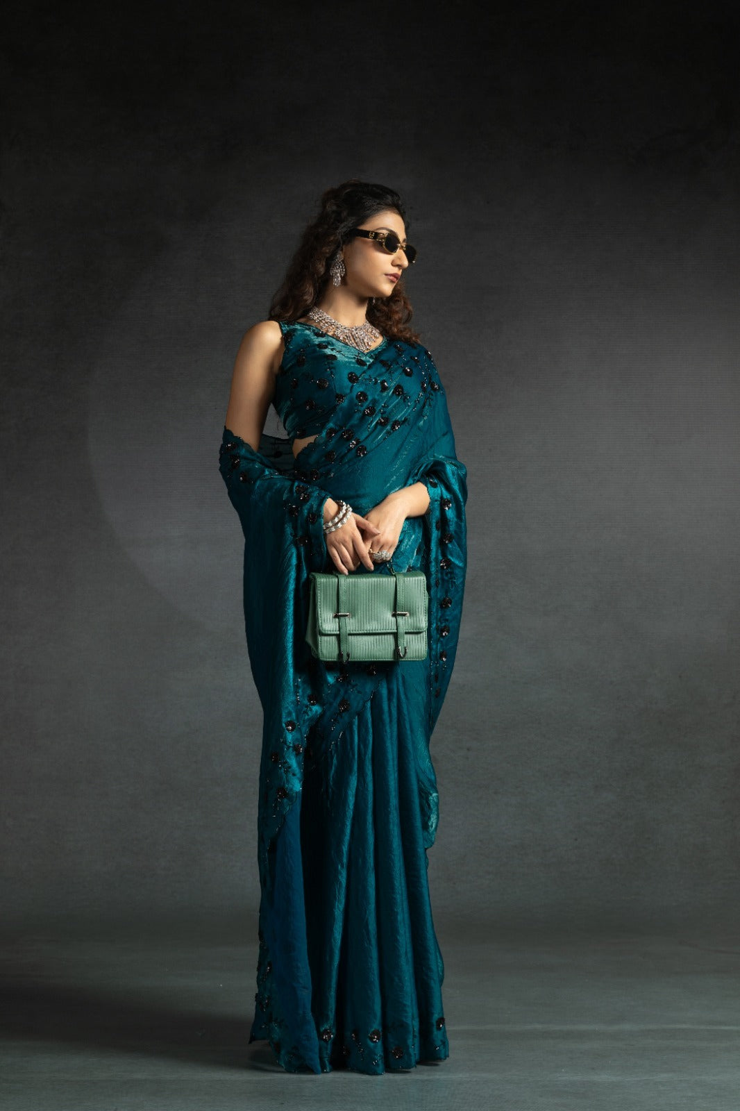 Mehek Sarees Are Crafted From Two-Tone Satin Silk (Fandy) With Vibrant Color