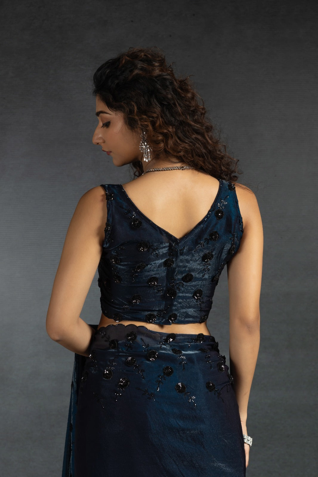 Mehek Sarees Are Crafted From Two-Tone Satin Silk (Fandy) With Vibrant Color
