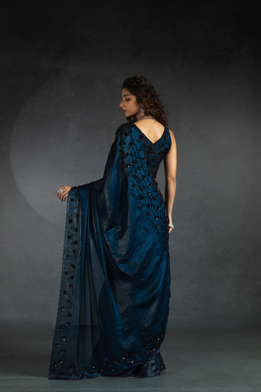Mehek Sarees Are Crafted From Two-Tone Satin Silk (Fandy) With Vibrant Color
