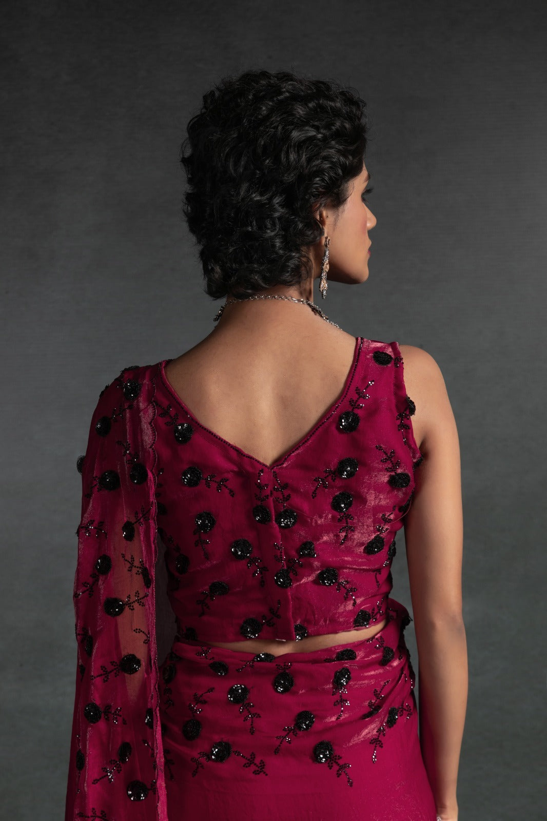Mehek Sarees Are Crafted From Two-Tone Satin Silk (Fandy) With Vibrant Color