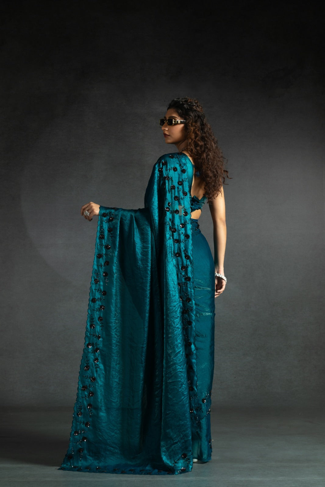 Mehek Sarees Are Crafted From Two-Tone Satin Silk (Fandy) With Vibrant Color