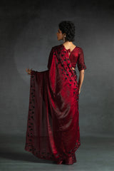 Mehek Sarees Are Crafted From Two-Tone Satin Silk (Fandy) With Vibrant Color