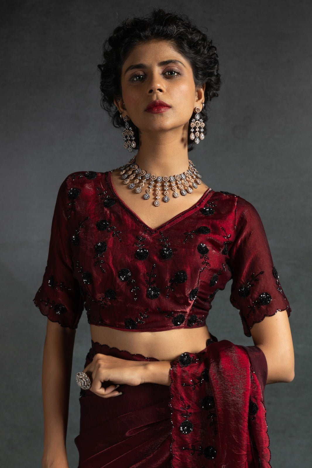 Mehek Sarees Are Crafted From Two-Tone Satin Silk (Fandy) With Vibrant Color