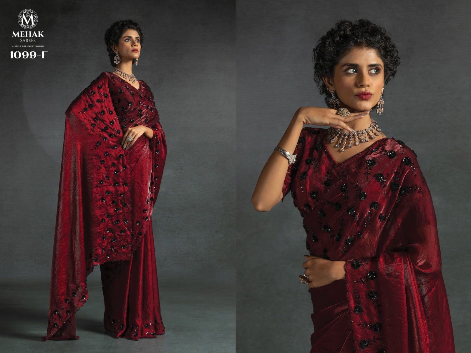 Mehek Sarees Are Crafted From Two-Tone Satin Silk (Fandy) With Vibrant Color
