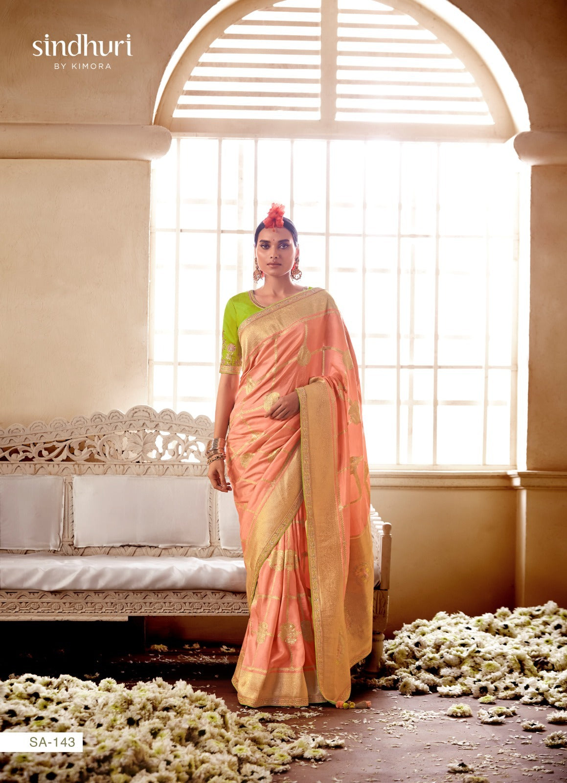 Kimora Saree Are Highly Crafted With Pure Dola Silk To Offer Luxrious Drape With Vibrant Color