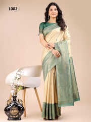 Astita Sarees Are Crafted From Luxurious Banarasi Silk With Vibrant Color