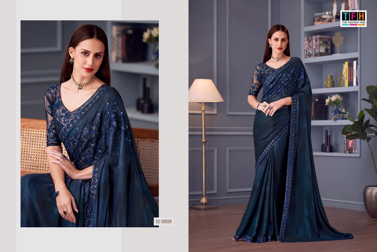 The Fashion Hub Sarees Are Crafted With Multiple High- Quality Fabric With Vibrant Color