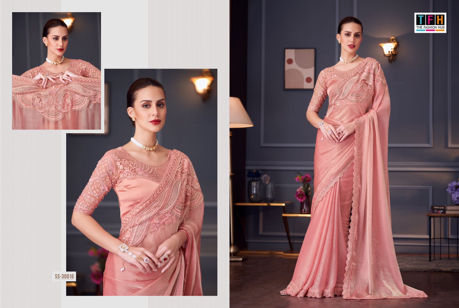 The Fashion Hub Sarees Are Crafted With Multiple High- Quality Fabric With Vibrant Color