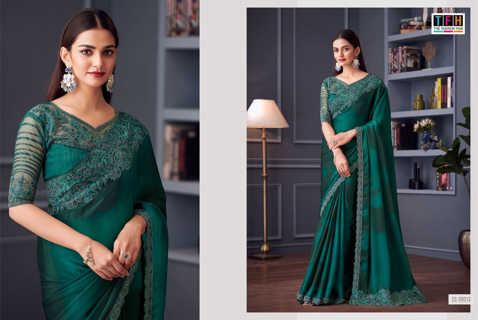 The Fashion Hub Sarees Are Crafted With Multiple High- Quality Fabric With Vibrant Color
