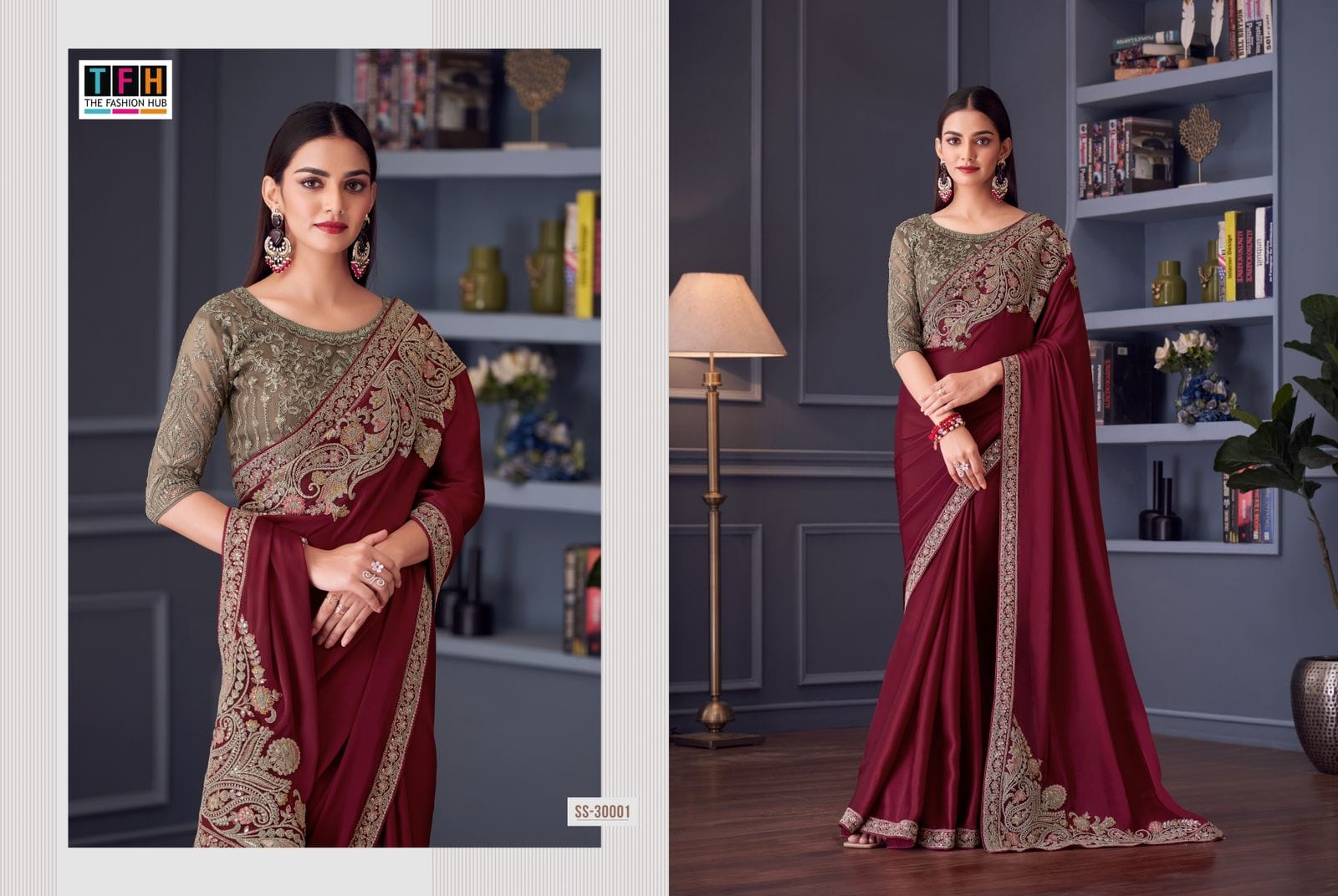 The Fashion Hub Sarees Are Crafted With Multiple High- Quality Fabric With Vibrant Color