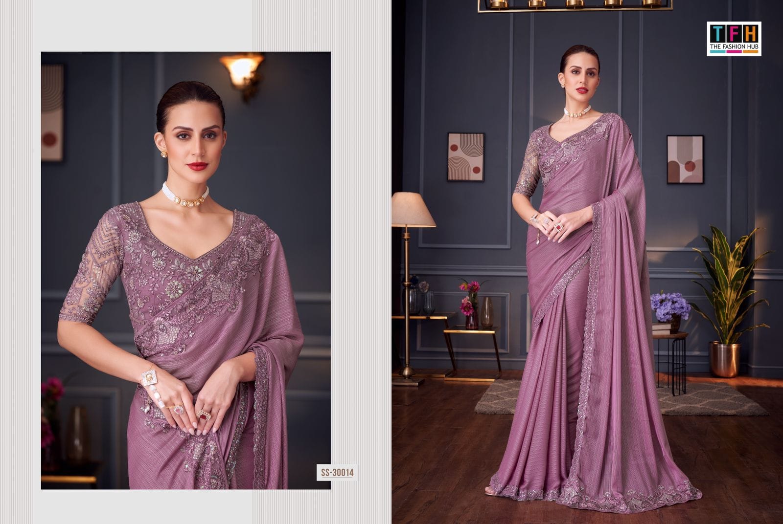 The Fashion Hub Sarees Are Crafted With Multiple High- Quality Fabric With Vibrant Color