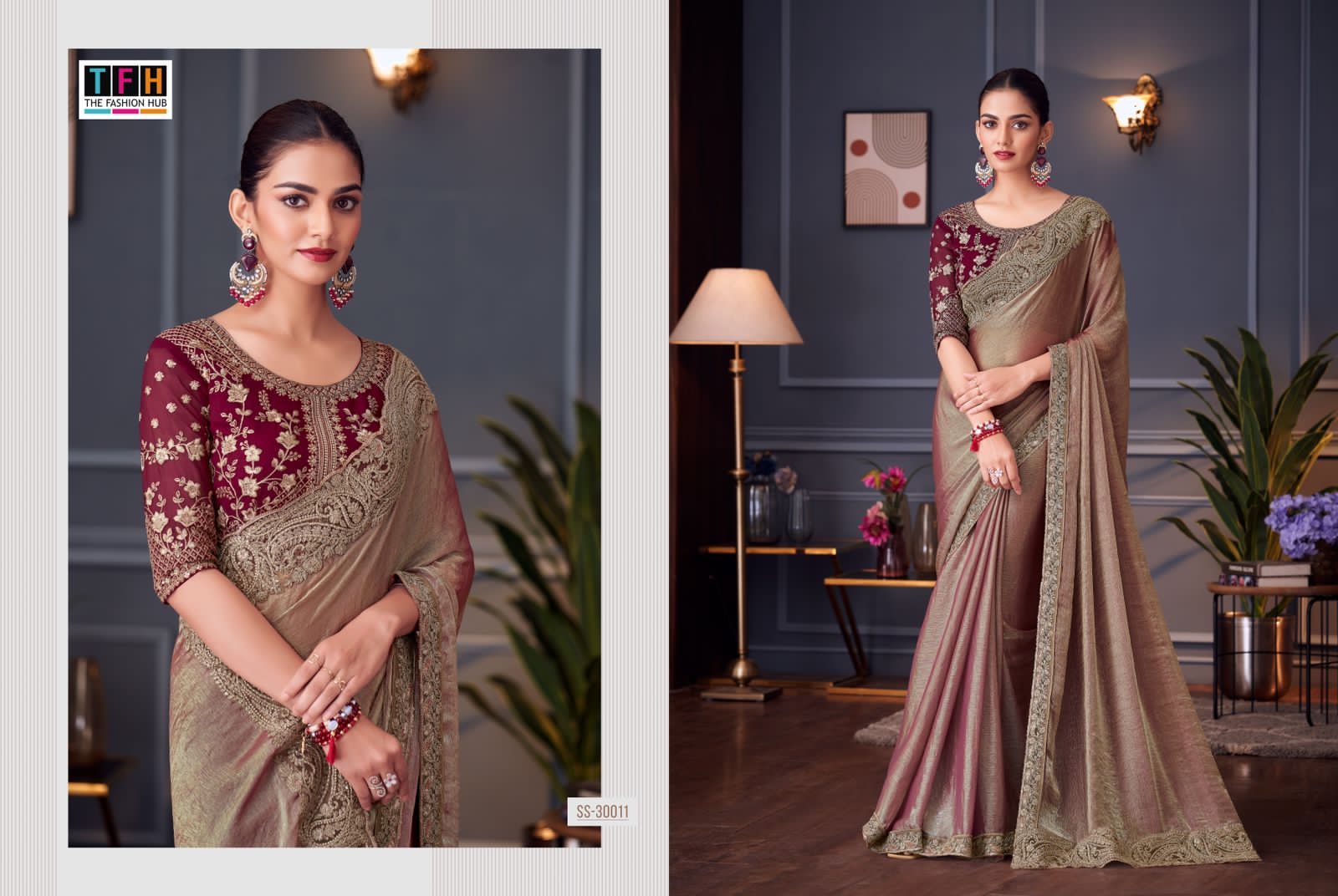 The Fashion Hub Sarees Are Crafted With Multiple High- Quality Fabric With Vibrant Color