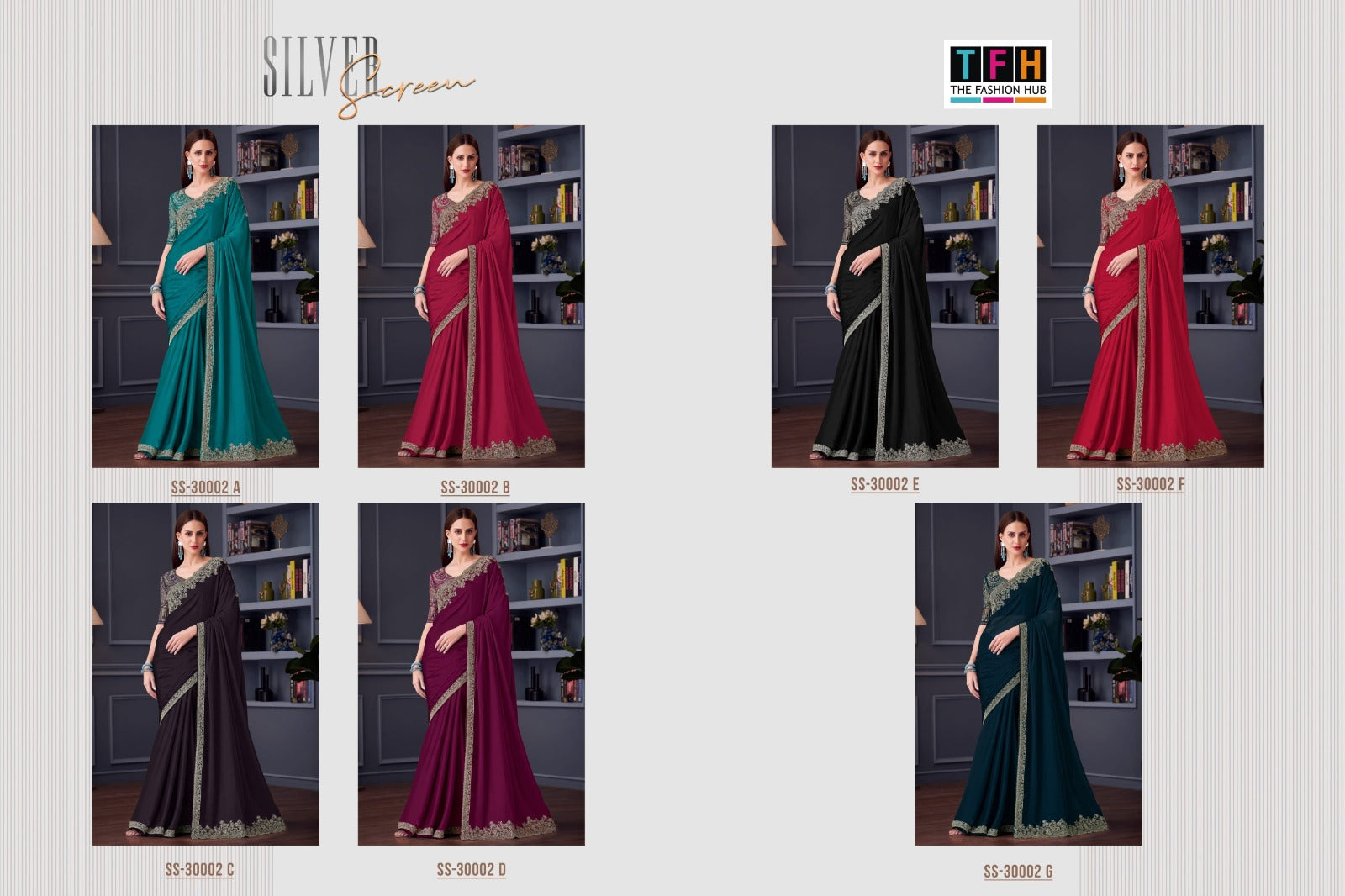 The Fashion Hub Presents An Opium Silk Chiffon Saree Featuring A Finely Crafted Work Border