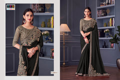 The Fashion Hub presents exquisite sarees made from Florence Satin Silk With Banglori Silk Blouse