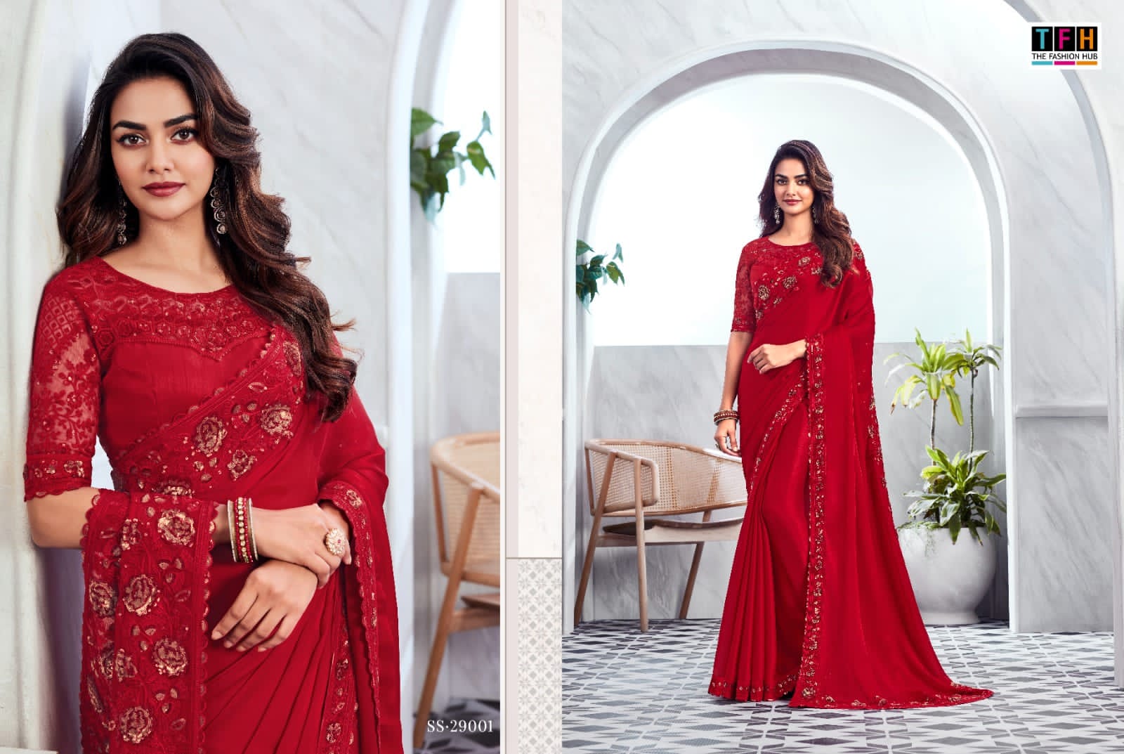 The Fashion Hub Sarees Are Crafted With High-Quality of Multiple Fabric Vibrant Color And Texture