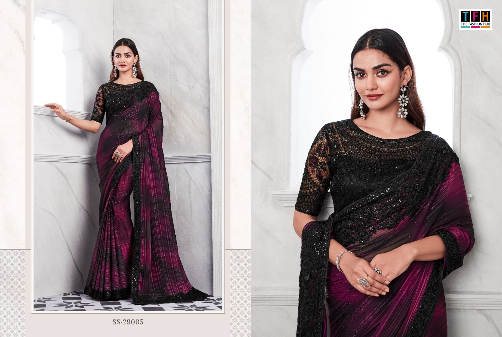 The Fashion Hub Sarees Are Crafted With High-Quality of Multiple Fabric Vibrant Color And Texture