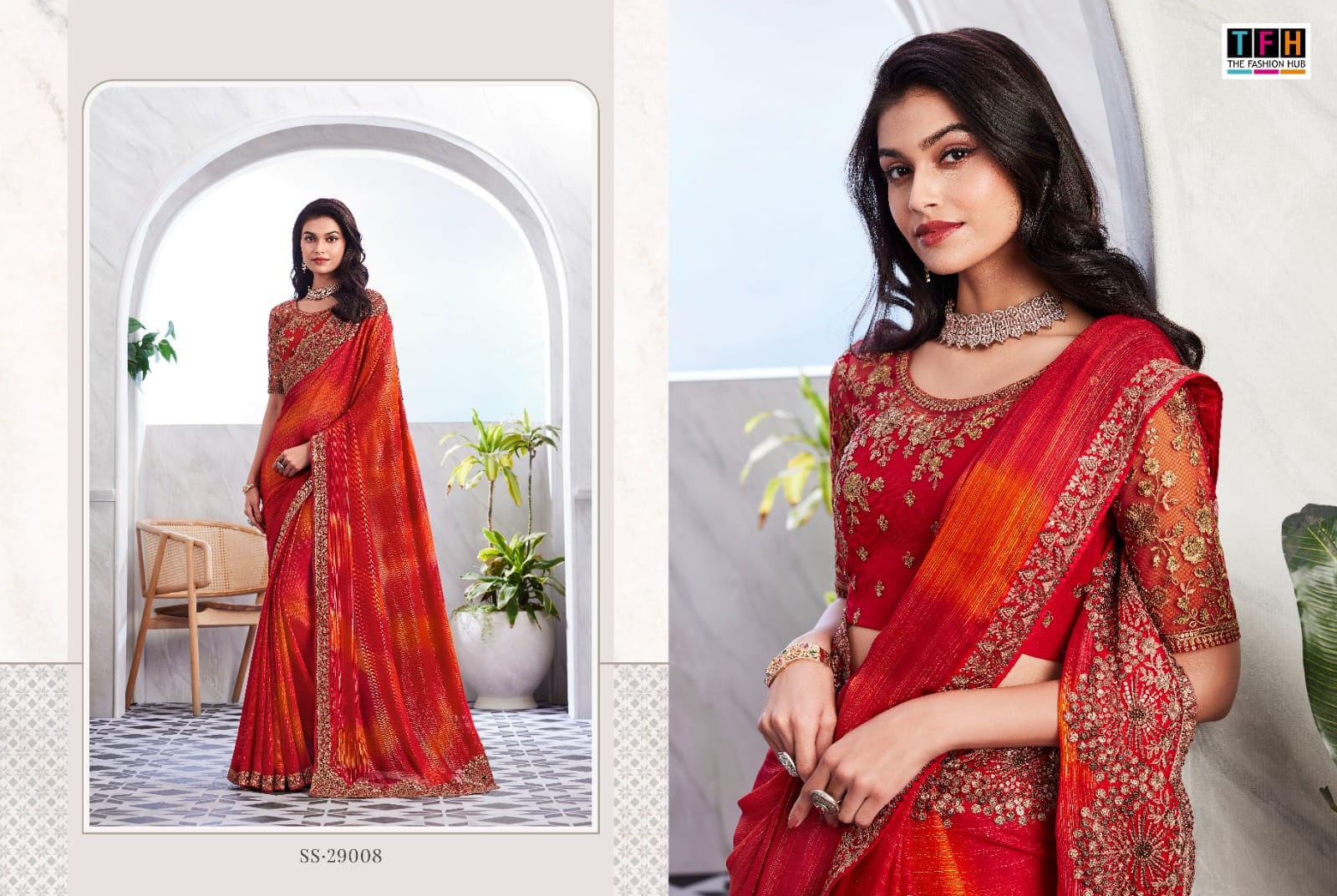 The Fashion Hub Sarees Are Crafted With High-Quality of Multiple Fabric Vibrant Color And Texture