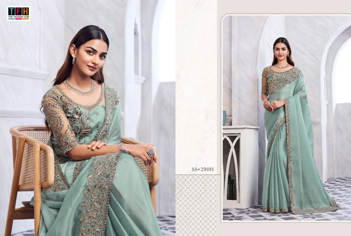 The Fashion Hub Sarees Are Crafted With High-Quality of Multiple Fabric Vibrant Color And Texture
