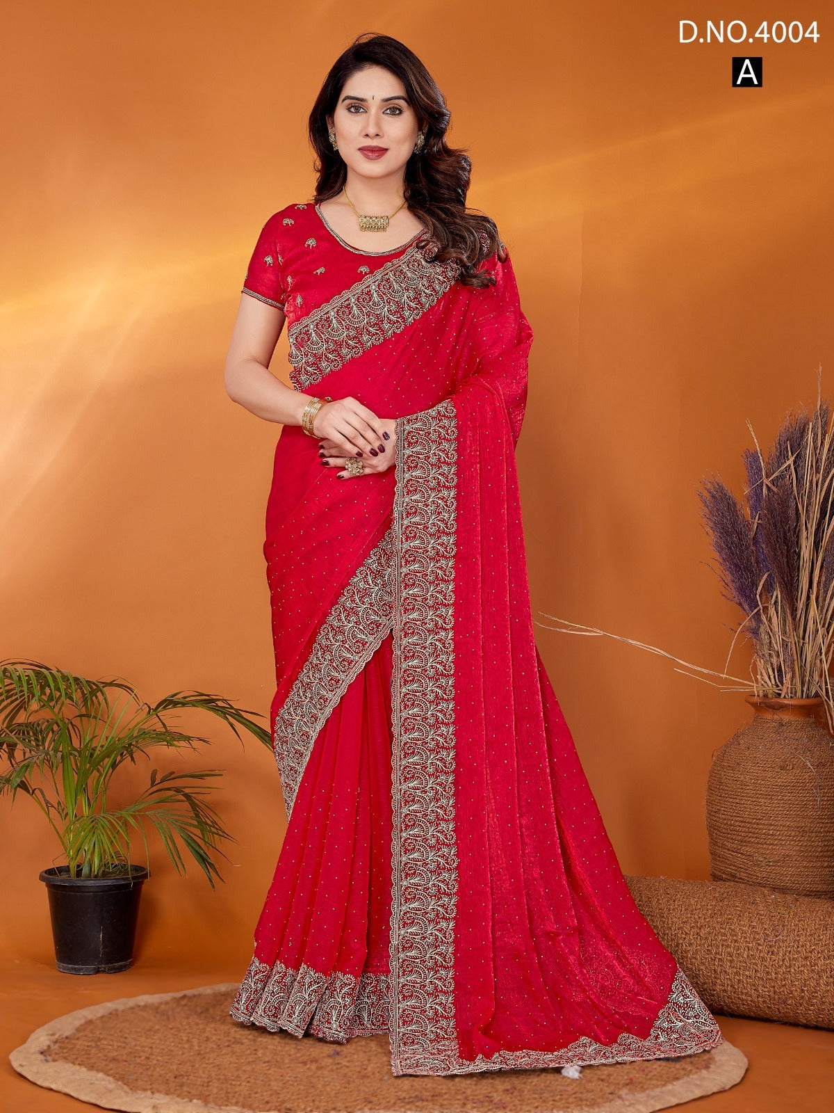 Jay Shree Sarees Crafted From Fine Fendy Chiffon Feature Intricate Zari And Stone Work