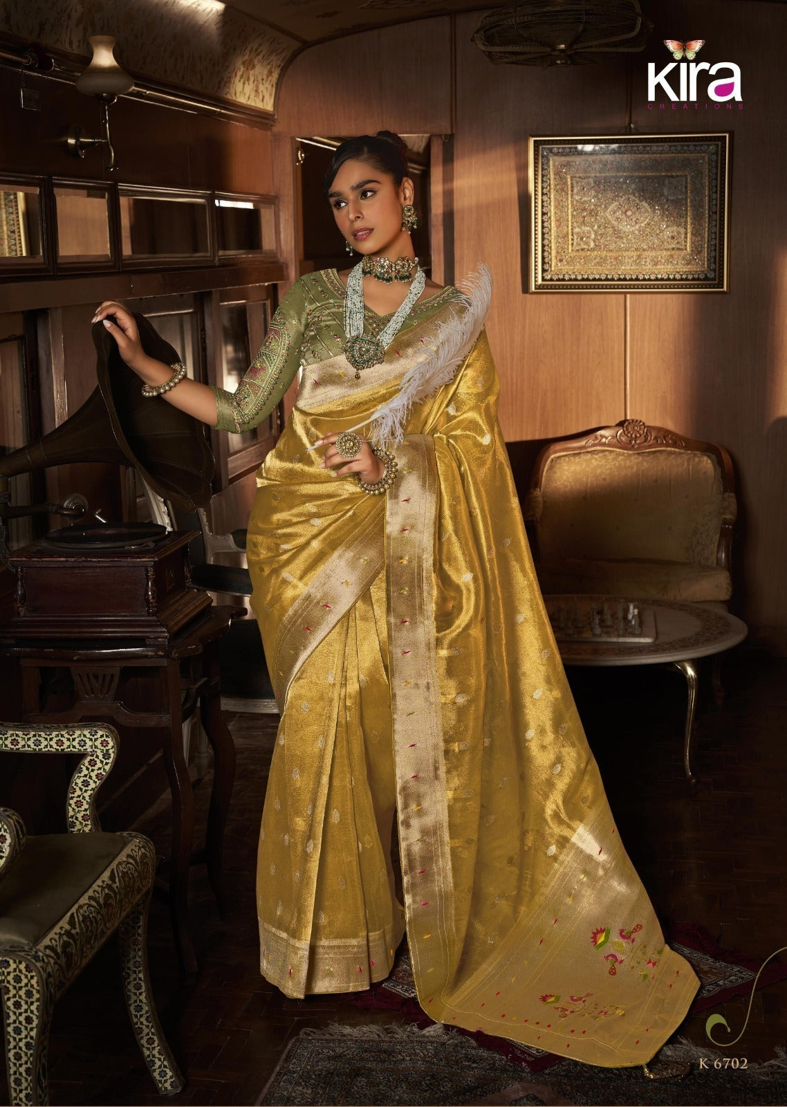 Koski Sarees Present A Luxurious Pure Tissue Paithani Saree