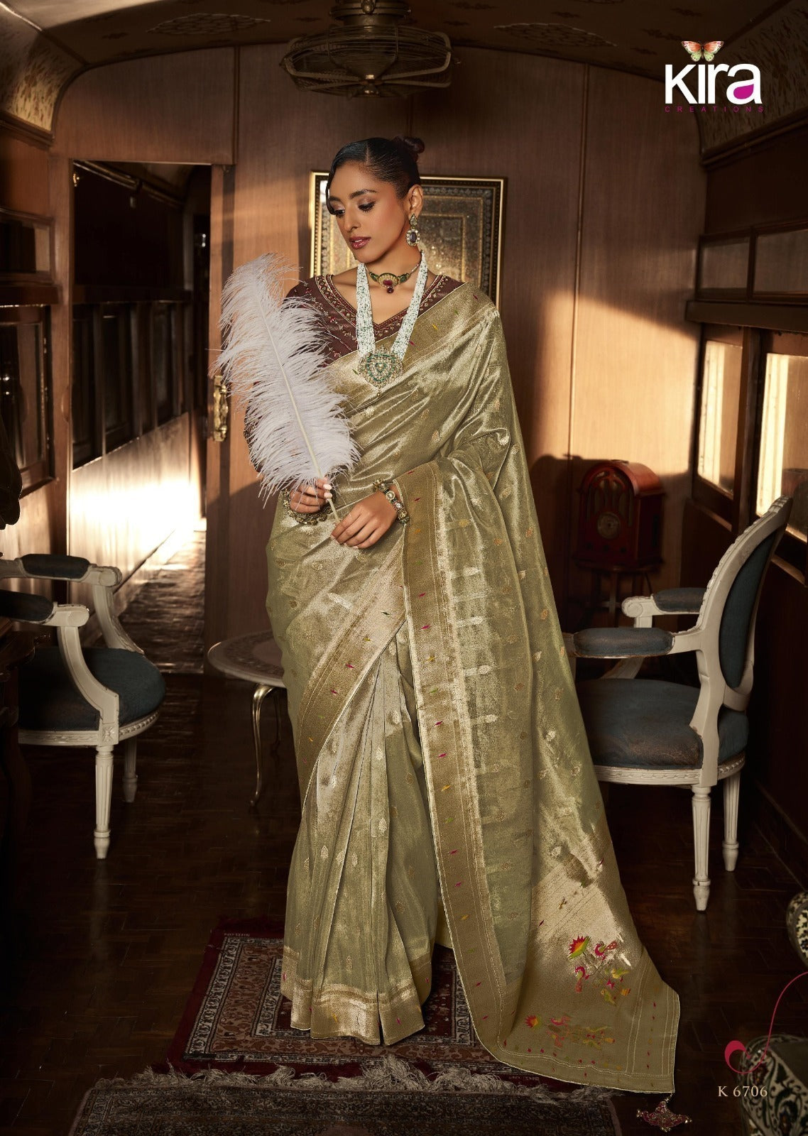 Koski Sarees Present A Luxurious Pure Tissue Paithani Saree