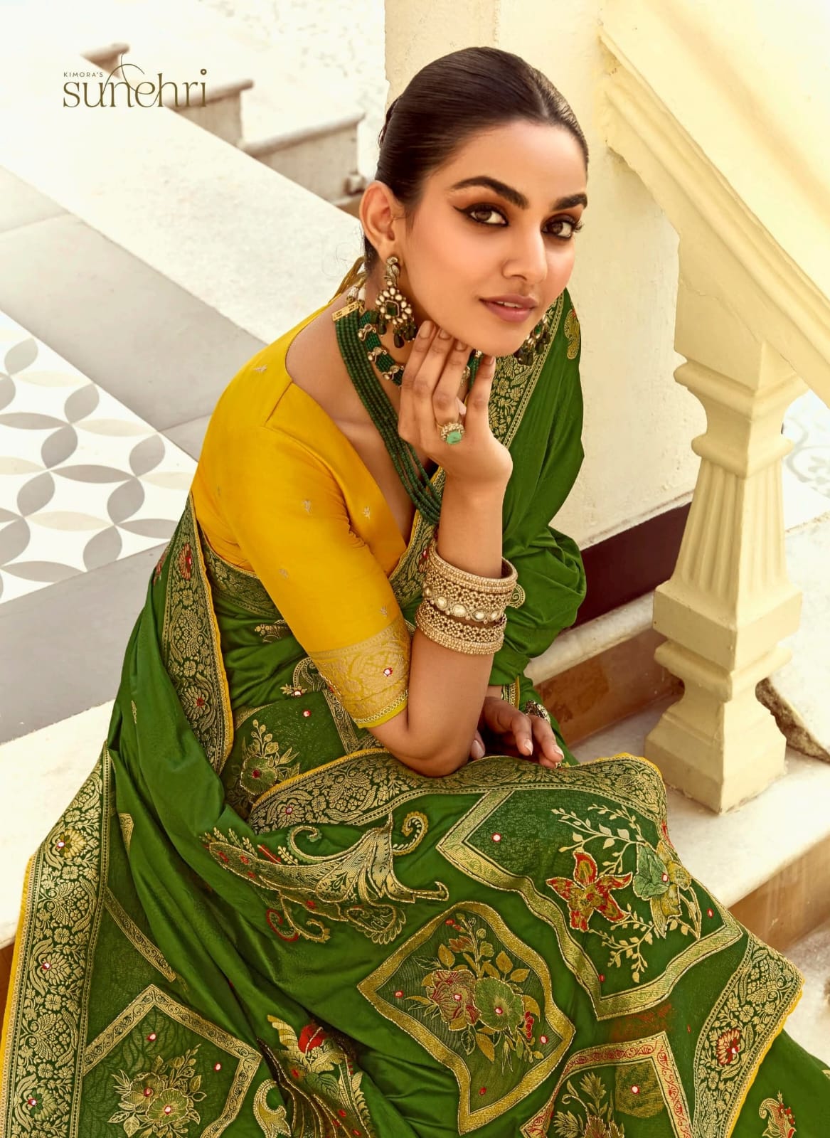 Kimora Sarees Are Crafted From Pure Viscose Fabric, Ensuring A Smooth And Breathable Feel