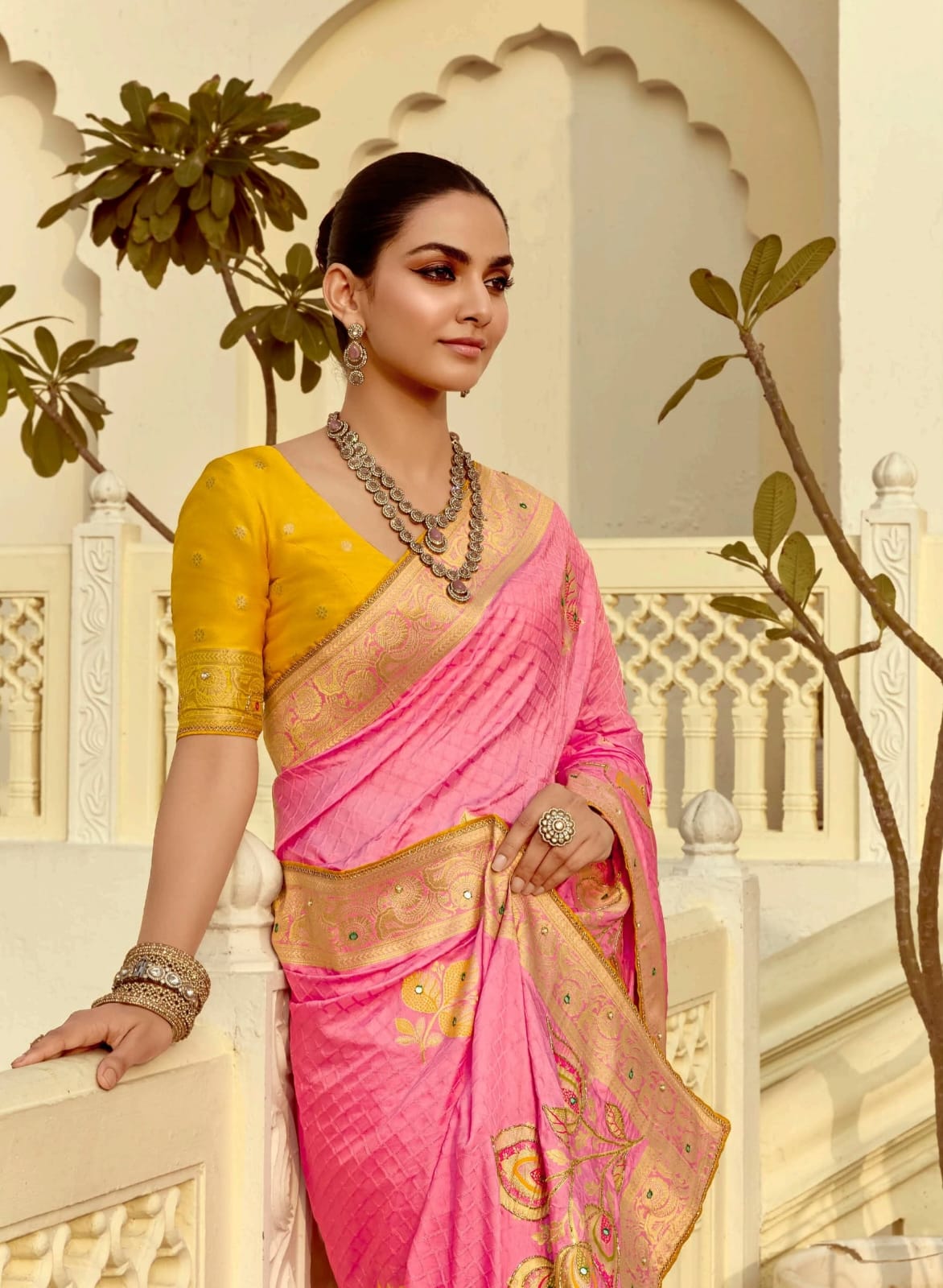 Kimora Sarees Are Crafted From Pure Viscose Fabric, Ensuring A Smooth And Breathable Feel