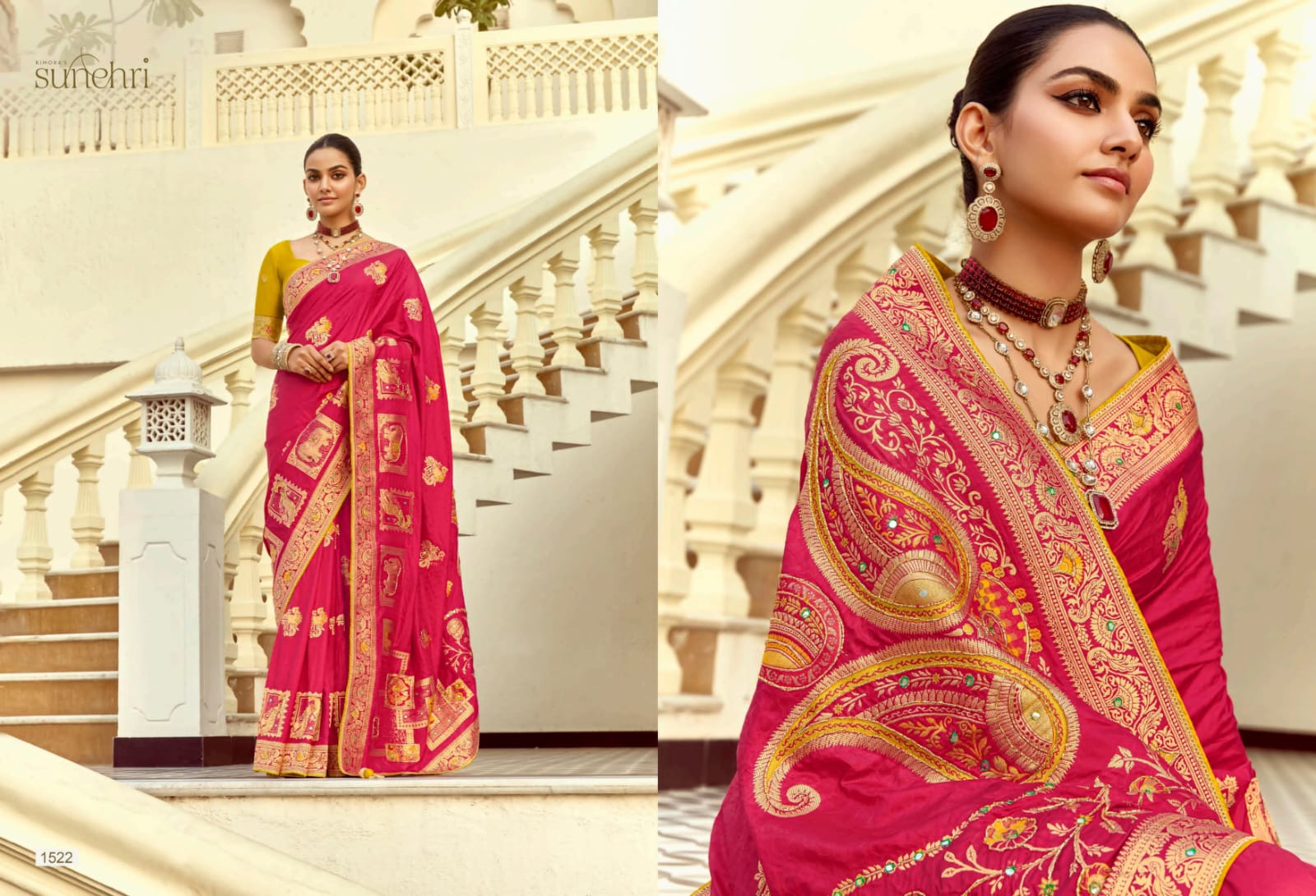 Kimora Sarees Are Crafted From Pure Viscose Fabric, Ensuring A Smooth And Breathable Feel
