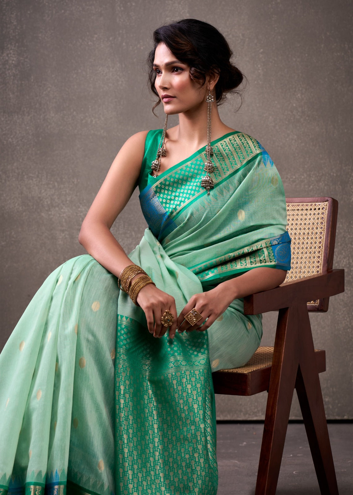 RajPath Fabric Sarees Collection Are Crafted With Breathability Cotton With Rainbow Weaving