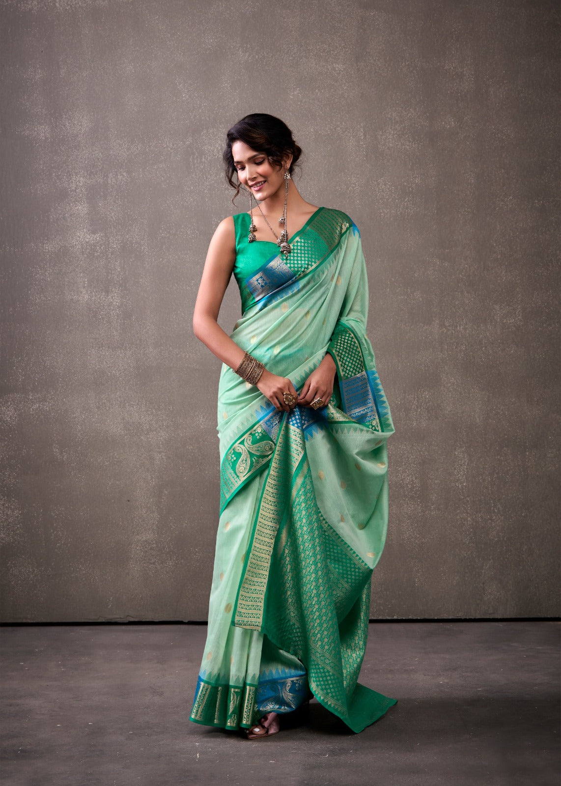 RajPath Fabric Sarees Collection Are Crafted With Breathability Cotton With Rainbow Weaving