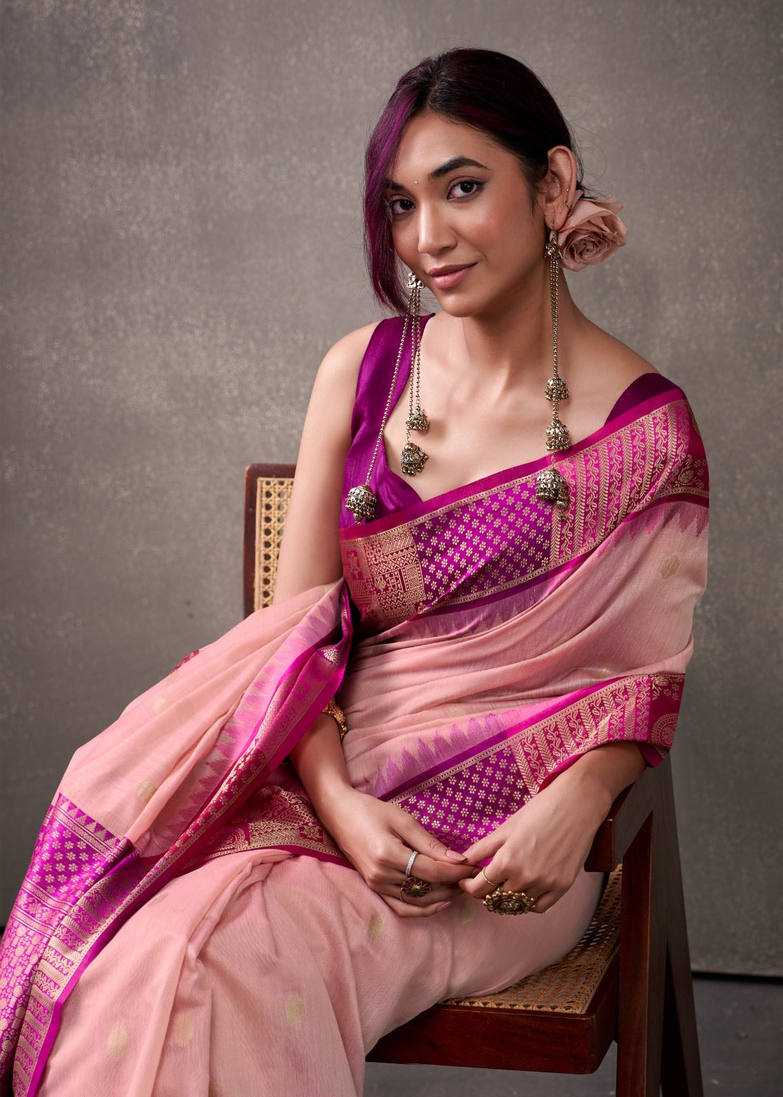 RajPath Fabric Sarees Collection Are Crafted With Breathability Cotton With Rainbow Weaving
