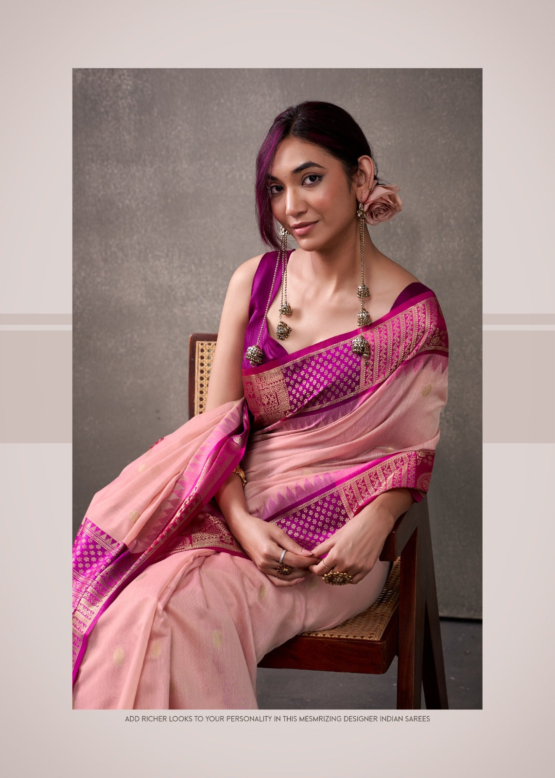 RajPath Fabric Sarees Collection Are Crafted With Breathability Cotton With Rainbow Weaving