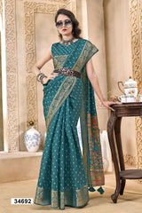 The Vallabhi Print Collection Features Exquisite Sarees Made From Premium Dola Silk