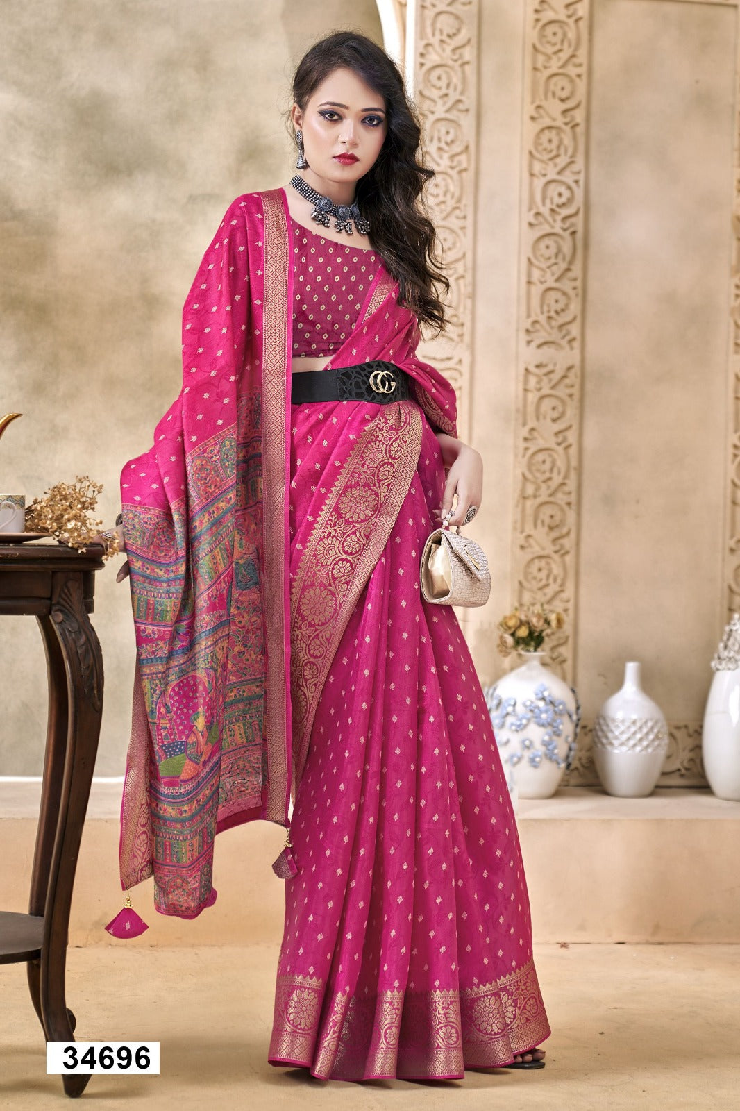 The Vallabhi Print Collection Features Exquisite Sarees Made From Premium Dola Silk