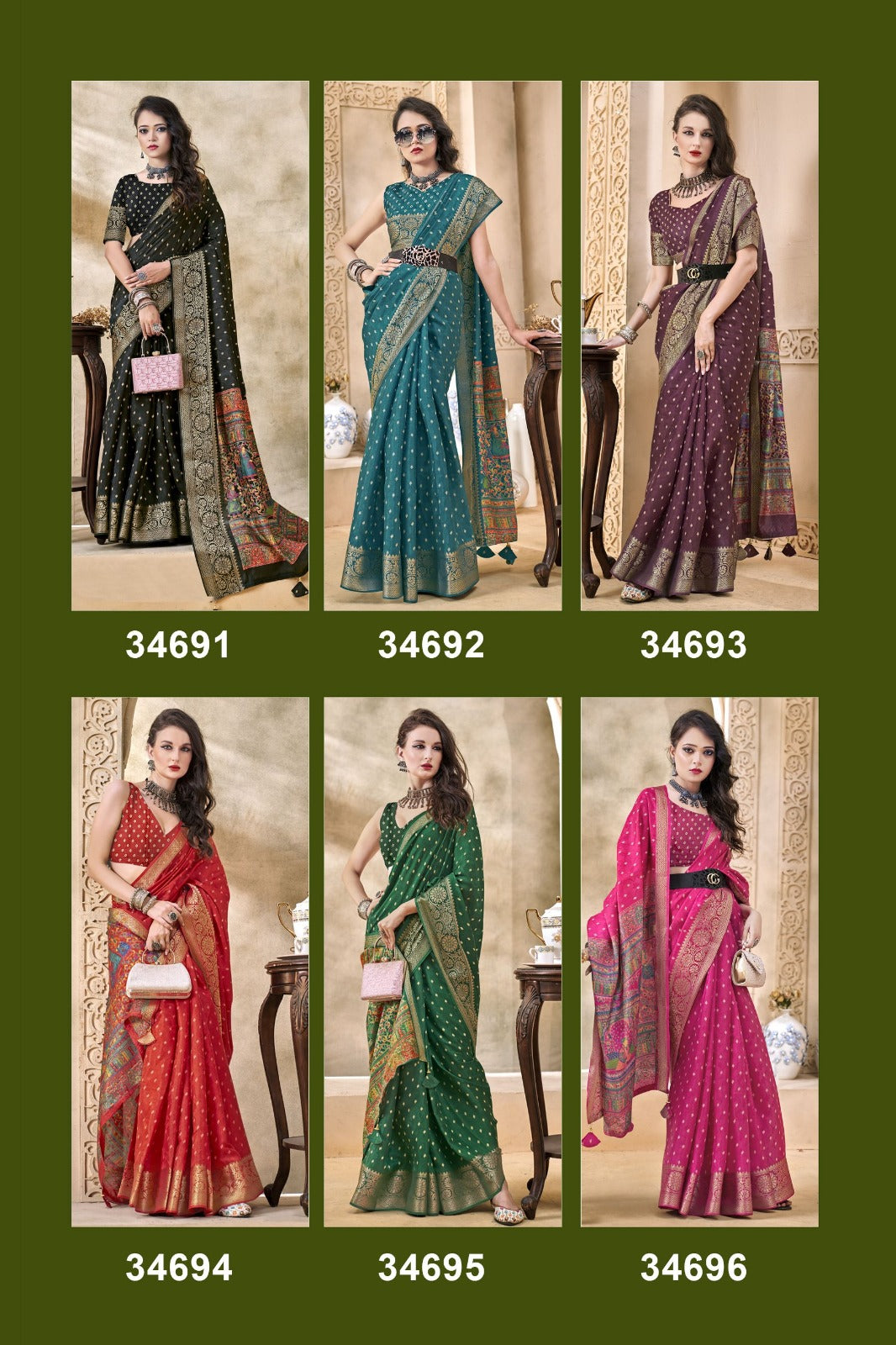 The Vallabhi Print Collection Features Exquisite Sarees Made From Premium Dola Silk