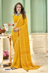 The Vallabhi Print Collection Showcases Sarees Made From Premium Moss Georgette Fabric