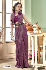 The Vallabhi Print Collection Showcases Sarees Made From Premium Moss Georgette Fabric