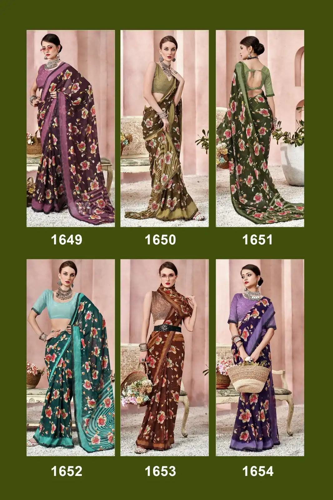 The Vallabhi Lite Collection Saree Features Lightweight Georgette Fabric, Offering Comfortable And Elegant Drape