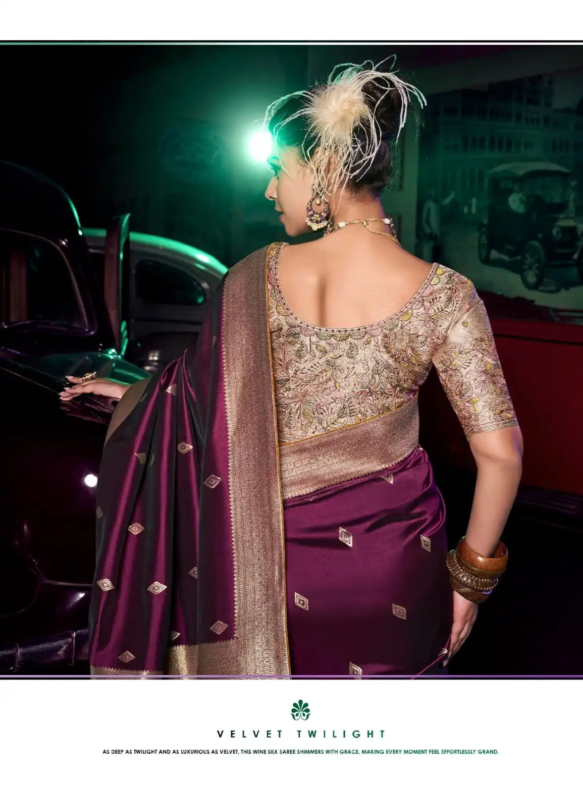 Kira Sarees Showcase Exquisite Pure Silk Fabric Enhanced By A 3D Woven Pallu