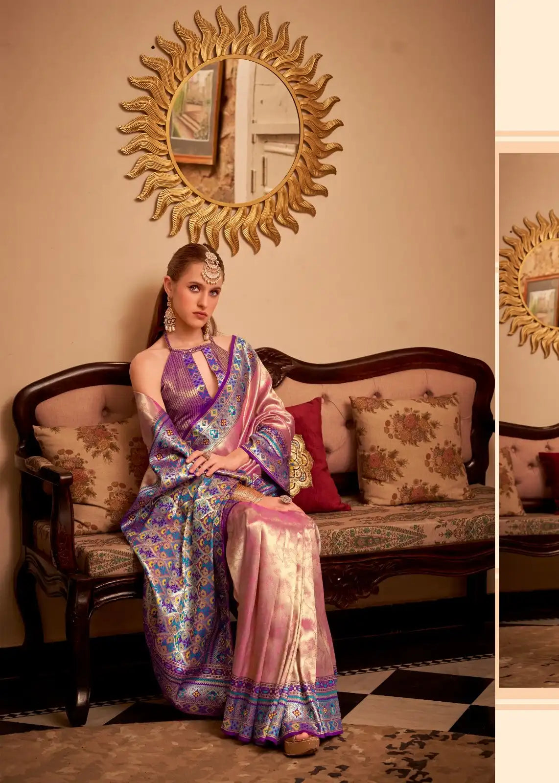 RajPath Fabrics Sarees Crafted With Tissue Silk Offer A Delicate Blend Of Elegance And Comfort