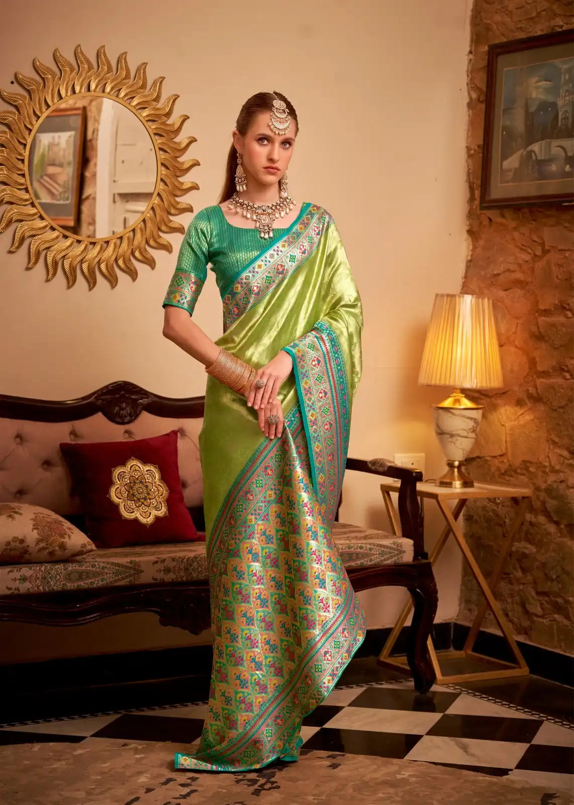 RajPath Fabrics Sarees Crafted With Tissue Silk Offer A Delicate Blend Of Elegance And Comfort